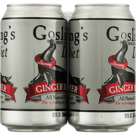 Goslings Diet Stormy Ginger Beer Cocktail Mixer, 6-12 fl. oz Cans