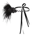 thumbnail image 3 of Diadema Zulema Con Plumas Artificiales Fascinator Vintage para Mujer Negro, 3 of 8