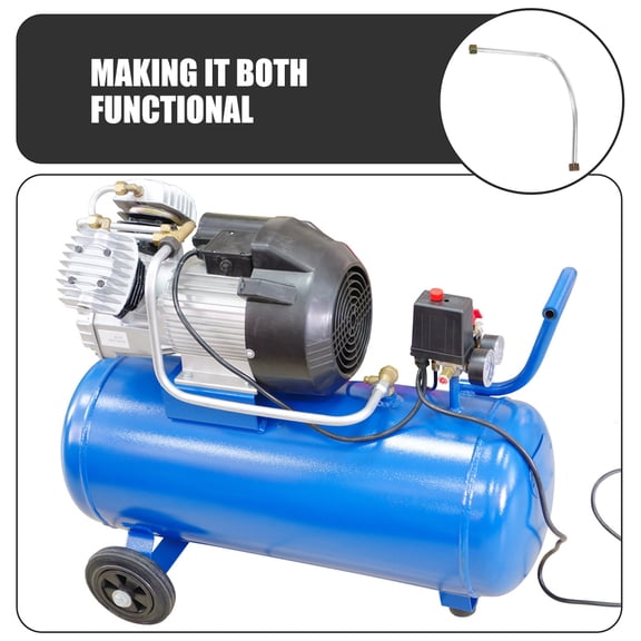 Clispeed Replacement Air Compressor Exhaust Tube Aluminum 2Pcs