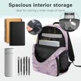 thumbnail image 5 of Garronmavis Kids Girls Backpack with Lunch Box, 4-Piece Set Includes Backpack, Lunch Bag, Pencil Case, Water Holder Case, Capybara Large Capacity School Backpack with Front Pocket, 5 of 8