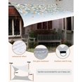 thumbnail image 5 of Sun Shade Sail 12x16Ft Flowers White Daisy Pattern Uv Block Sunshade Canopy Outdoor Shade Cover Rectangle Shade Cloth For Patio Garden Yard Deck Pergola, 5 of 6