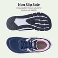 thumbnail image 6 of JOYFON Wide Toe Box Shoes for Women Arch Support Walking Tennis Sneakers Orthotic Leather Shoes for Bunions, Plantar Fasciitis PinkBlue Size 7.5, 6 of 6