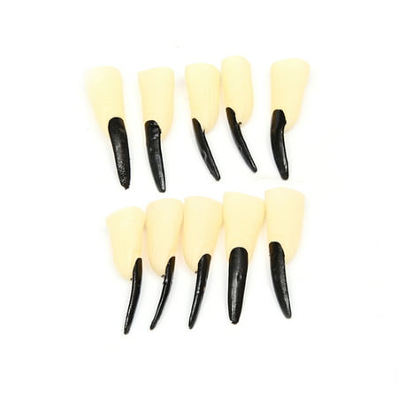 10pcs/set Halloween Props Thriller Scary Nail Covers Claw Tips Fake Finger Nail Sets Ghost Zombie Cosplay Party