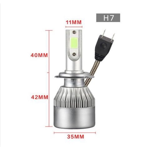 Focos Led Automotriz C6 H1 H4 H7 H8/h9/h11 9005 9006 HB3 HB4 Luz antiniebla LED