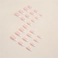 thumbnail image 5 of Fofosbeauty 24pcs Press on Nails, 2024 Fake Nails Tips Design,Almond Pure Lust Aurora French, 5 of 10