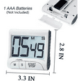 thumbnail image 3 of 2X Digital Kitchen Timer&Stopwatch,Bold Digits, Simple Operation, Loud Alarm,Magnetic Kickstand for Cooking, 3 of 7