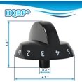 thumbnail image 3 of HQRP Range Top Burner Gas Stove Valve Knob Compatible with Frigidaire, Crosley, Tappan 316220009, 1379610, AP4322122, PS1991531, EAP1991531, AH1991531, EA1991531, PD00030843, 3 of 8