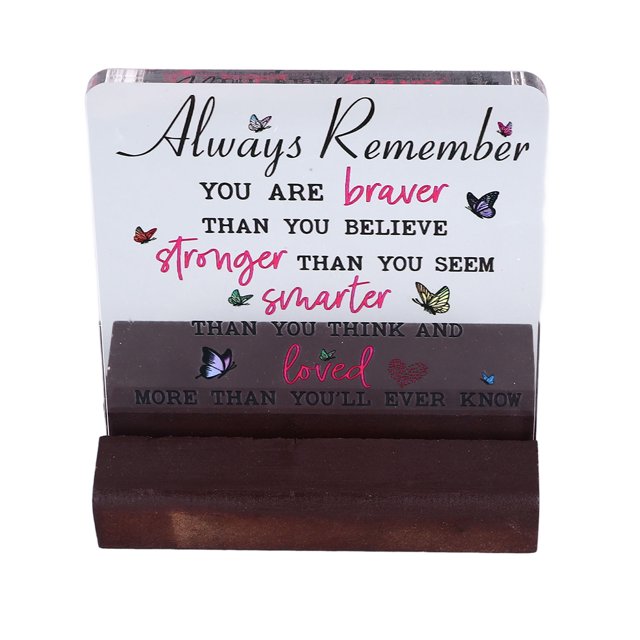 Letrero Decorativo De Escritorio, Proverbio, Letrero Decorativo De Mesa Hecho A Mano Vintage, Estilo Rústico Engrosado Para Mesita De Noche Para Mesa De Centro