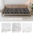 thumbnail image 3 of Xoenoiee Daisy Flower Pattern Sofa Cushion Covers Jacquard High Stretch Fabric Furniture Protector for Living Room, Washable Sofa Seat Slipcover for Kids Pets, 3 of 7