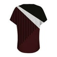 thumbnail image 5 of Women's Plus Size Summer Dressy Button Blouses Short Sleeve V Neck Tunic Tops for Leggings Casual T-Shirts S-3XL, 5 of 5