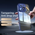 thumbnail image 2 of Phone Case for iPhone 16 Pro, Lightweight Clear Back with Lens Protector, TPU + PC Material, Anti-Scratch Shockproof Ultra Slim Case Cover for iPhone 16 Pro, Blue, 2 of 6