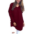 thumbnail image 3 of Style Dome Women Casual Pullover Sweater Long Sleeve Jumper Long Tops, 3 of 10