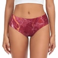 thumbnail image 1 of Fotbe Abstract Red Marble Calzones Estampados para Mujer – Ropa Interior de Algodón, Cómoda, Suave y Elástica-3X-Large, 1 of 6
