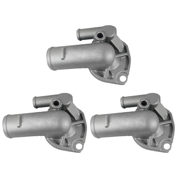 3X Car Engine Coolant Thermostat Housing for Wrangler TJ Grand 53006192,3 x thermostat,Silver