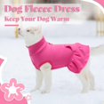 thumbnail image 4 of 1Pack Small Dog Fleece Shirt Turtleneck Dogs Sweater Vest, Puppy Winter Fall Clothes Pet Sweatshirt with D Ring, Warm Dog Fleece Dresses Pet Pullover Puppy Jacket, Dogs Cold Weather Coat Pet Apparel, 4 of 6