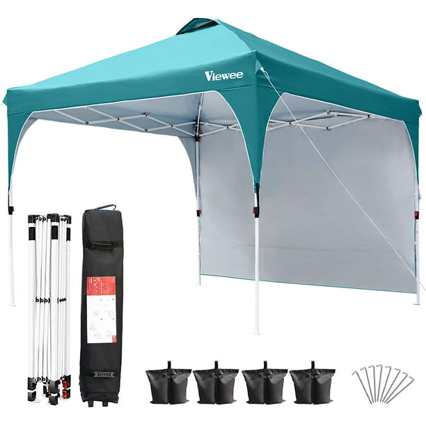 Viewee Canopy Tent with Side Wall 10' x 10' Anti-UV, Pop-up Canopy