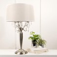 thumbnail image 2 of Ok Lighting OK-5109T Crystal Silver Table Lamp, 16" x 16" x 30", 2 of 5