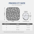 thumbnail image 3 of Windshield Sun Shade, Creative checkered black white Foldable Car Sun Shade Windshield for Front, 2 Pieces, 3 of 7