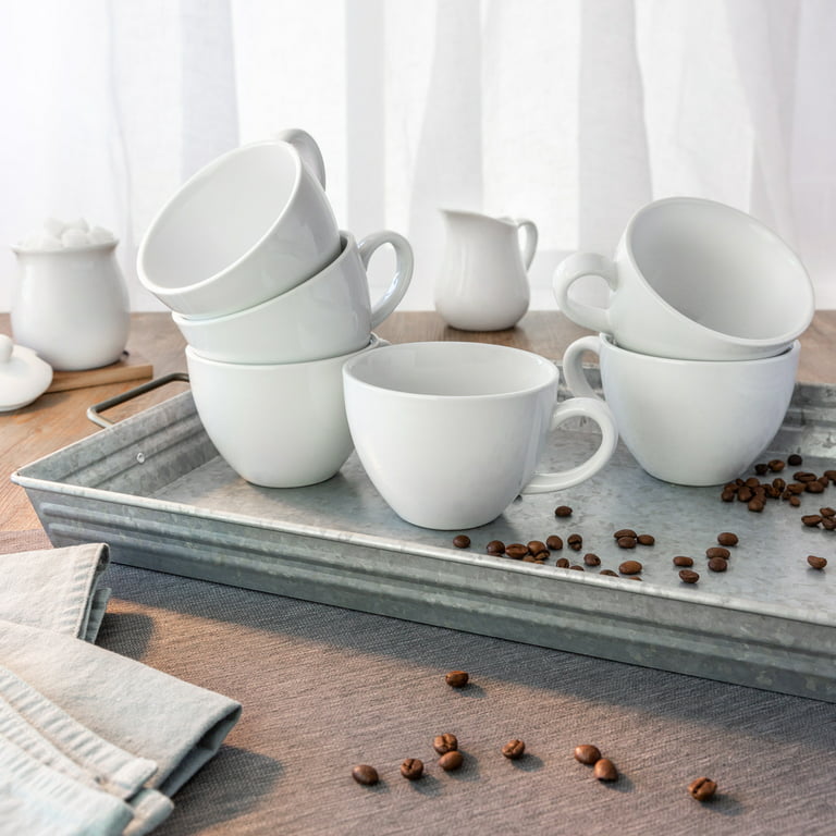 Better Homes & Gardens Porcelain Cappuccino Mug, 16 oz., Set of 6