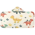 thumbnail image 2 of Cute Colorful Dinosaur Animal Kids Hooded Beach Towel Baby Bath Poncho Towels with Hood Absorbent 50"x23.5" for Pool Swimming, 2 of 7