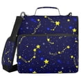 thumbnail image 2 of Night Sky Constellations Stripes Lines Zipper Binder Bag 3 Ring Binder Bag,Large Capacity Durable Binder Organizer Bag, 2 of 8