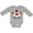 AC-Heather Grey, variant on Inktastic Big Clown Face Boys or Girls Long Sleeve Baby Bodysuit