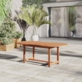 thumbnail image 3 of International Home Eucalyptus 7 Piece Wood Patio Dining Set, 3 of 13