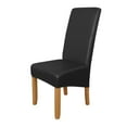 thumbnail image 1 of Dining Chair Slipcover, High Stretch Removable Chair Cover Washable PU Leather Waterproof Chair Seat Protector Cover for Home Party Hotel Wedding Ceremony, 1 of 8