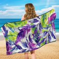 thumbnail image 6 of XYZCANDO Leaves Pattern Design Car Seat Towel Cover, Non-Slip Towel Seats Cover Breathable Enhances Comfort for Cars SUV, 6 of 11