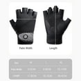 thumbnail image 3 of Breathable Fingerless Workout Gloves with Full Palm Protection for Weightlifting, 3 of 8