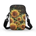 thumbnail image 2 of HELLHERO Sunflowers Double Layer Messenger Bag with Shoulder Strap Polyester 4.33"x1.97"x7.09" for Adult, 2 of 7