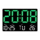 thumbnail image 1 of Reloj de mesa digital Sunnimix Despertador indicador de temperatura calendario colgante verde, 1 of 8