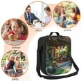 thumbnail image 5 of Pofeuu Charming Garden Patio Print Lunch Bag Women Insulated Lunch Box Reusable Leakproof Large Spacious Cooler Tote for Women Men, 5 of 7