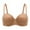 Brown, variant on Women's Push Up Strapless Bras Full Cup Plus Size Underwire Support Padded Bra, Beige 36DDD