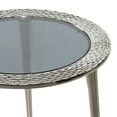 thumbnail image 4 of DecMode 22" x 19" Silver Aluminum Contemporary Accent Table, 4 of 7
