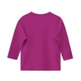 thumbnail image 4 of Blczomt Shirts for Girls Casual 3/4 Sleeve Basic T Shirts Pink Comfy Plain Crewneck Trendy Baby Clothes for Girls, 4 of 5