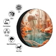thumbnail image 4 of Sikiie Fantasy Underwater Jellyfish PVC Leather Spare Tire Wheel Cover Spare Tire Cover, for Car Truck SUV Camper Trailer Universal Fit(14-17in)-14 inch, 4 of 6