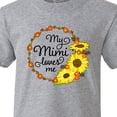 thumbnail image 4 of Inktastic My Mimi Loves Me with Sunflower Wreath Youth T-Shirt, 4 of 5