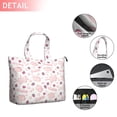 thumbnail image 2 of Red Strawberry Plants Gum White Pattern Travel Tote Bags for Women Carry On,Large Weekender Bags for Women Travel,Multi Functional Duffle Bag for Work,Shopping,Sports, 2 of 5