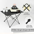 thumbnail image 7 of Whitsunday Camping Table Folding, Outdoor Ultralight Portable Camp Side Table,Small Aluminum Folding Table for Picnic Beach BBQ Cooking Black, 7 of 7