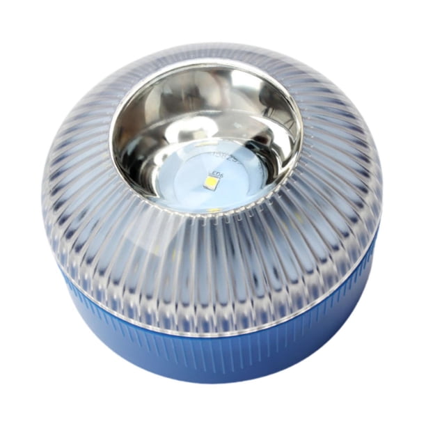 Luz estroboscópica de baliza LED, luz de emergencia, multifuncional, 2 modos de iluminación, advertencia Azul Blanco