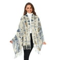 thumbnail image 3 of FORMRS Womens Scarf Winter Soft Long Big Warm Shawls Wrap Tassel Scarves, Snowy Mountains, 3 of 9