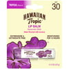 Hawaiian Tropic Lip Balm Sunscreen Stick, SPF 30, 0.14oz - Pack of 10