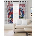 thumbnail image 2 of Independence Day Blackout Curtains for Bedroom Living Room Darkening Curtains 90 Inch 4 of July Rose Wooden Grain Vintage Black Out Window Curtain Privacy Window Treatment Grommet Drapes 52"x90"x2, 2 of 9