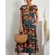 thumbnail image 2 of Vestido midi Zhyaj, holgado, túnica de verano, playa, con bolsillos, algodón, 2 of 7