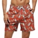 thumbnail image 2 of Kakii Men's Swim Trunks Hawaiian Bathing Mesh Lining Suit Swimsuits Beach Shorts with Pockets, 2 of 6