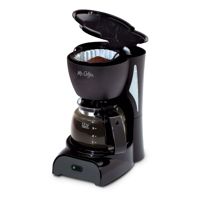 Mr. Coffee TF5 4-Cup Coffee Maker, Black 