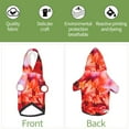thumbnail image 6 of Zufioo Autumn Maple Leaves Print Pet Hooded Sweatshirt, Suitable for Small Dogs Pet Hoodie Clothes-Small, 6 of 7