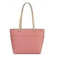 thumbnail image 3 of Michael Kors Bedford Medium Top Zip Pocket Tote Rose 30S9Lbft2L-622 One Size Pebbled Leather, 3 of 6