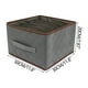 thumbnail image 3 of Organizador de armario extra grande - Caja de almacenamiento de 5 compartimentos para jerséis, camisas y sábanas, organizador de estanterías de tela plegable para armarios, 3 of 9
